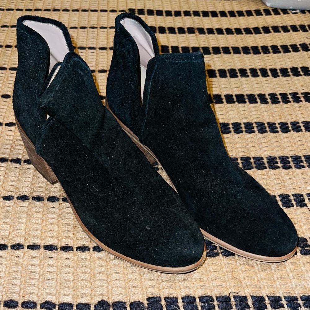 BP Black Suede Ankle Boots